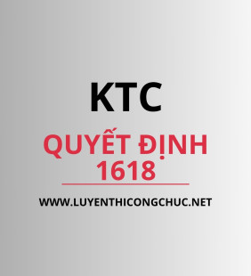 QUYẾT ĐỊNH 1618 - ĐỀ 3