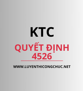 QUYẾT ĐỊNH 4526 - ĐỀ 3